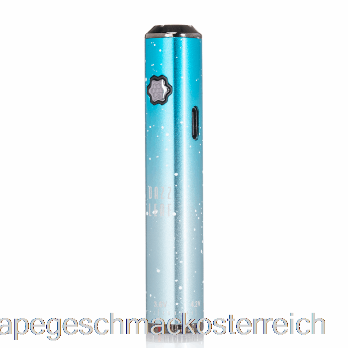 Dazzleaf Squarii Bottom Twist 510 Batterie Sky Blue Splatter Vape Geschmack